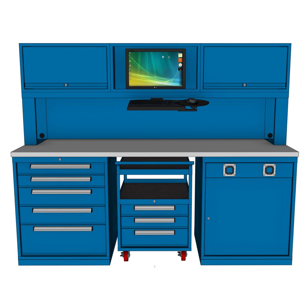 SINGLE BAY - 5 DRAWER / DUAL HOSE CAB / TOOL CART