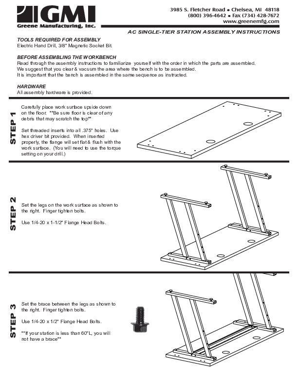 AC Desk - Single Level